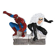 Spider-Man and Black Cat Salt and Pepper Shakers